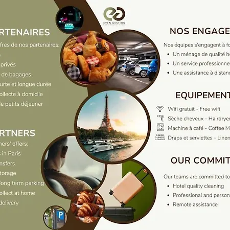 Apartman Cozy Modern-paris7-tour Eiffel-champs De Mars *